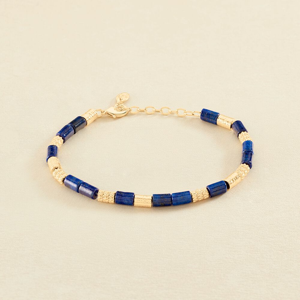 Link bracelet PETRA - Lapis / Gold - All jewellery  | Agatha
