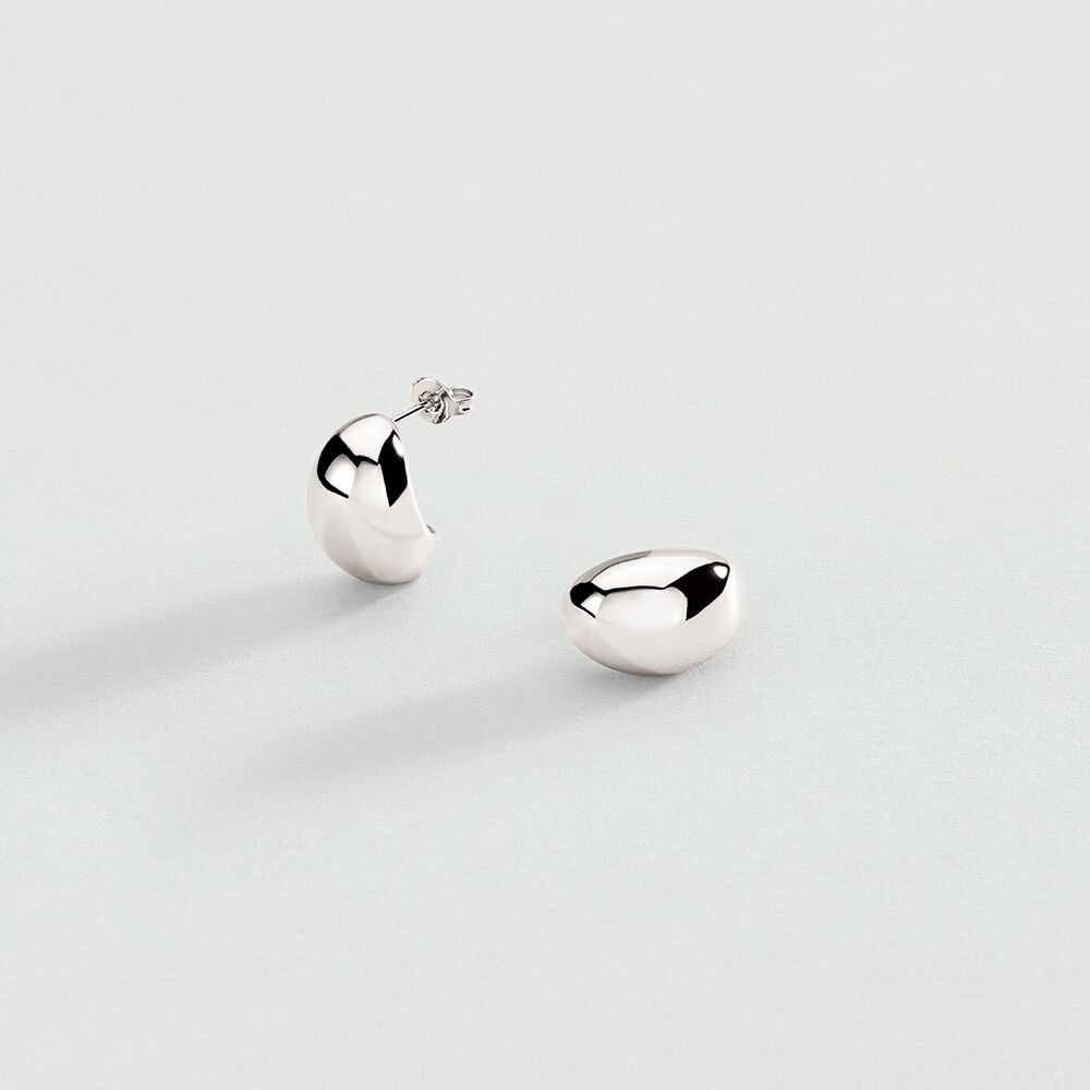 Hoops LEA - Silver - Earrings  | Agatha