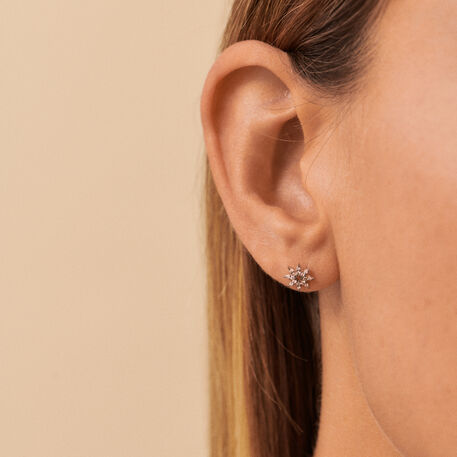 Stud earrings SPACE AGE - Crystal / Silver - All jewellery  | Agatha