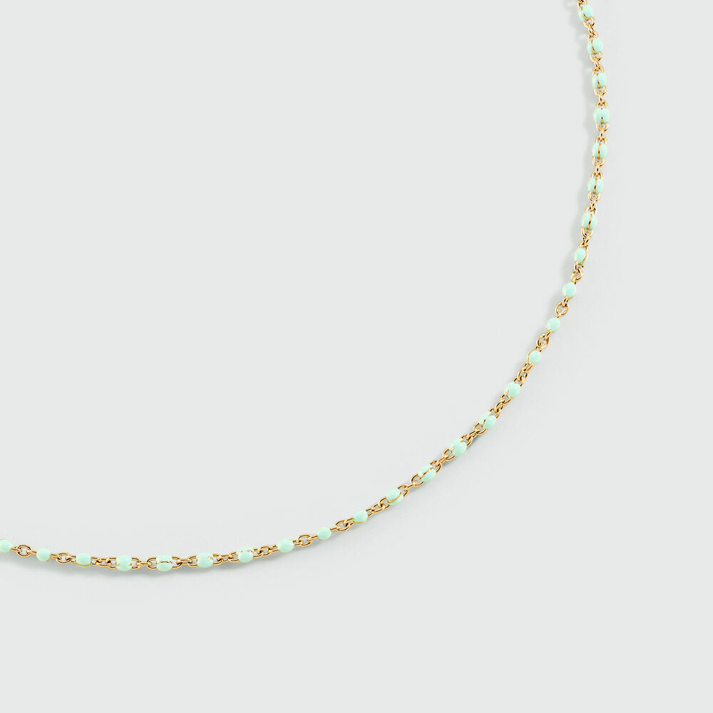 Choker necklace SMARTY - Turquoise / Gold - Choker necklace  | Agatha
