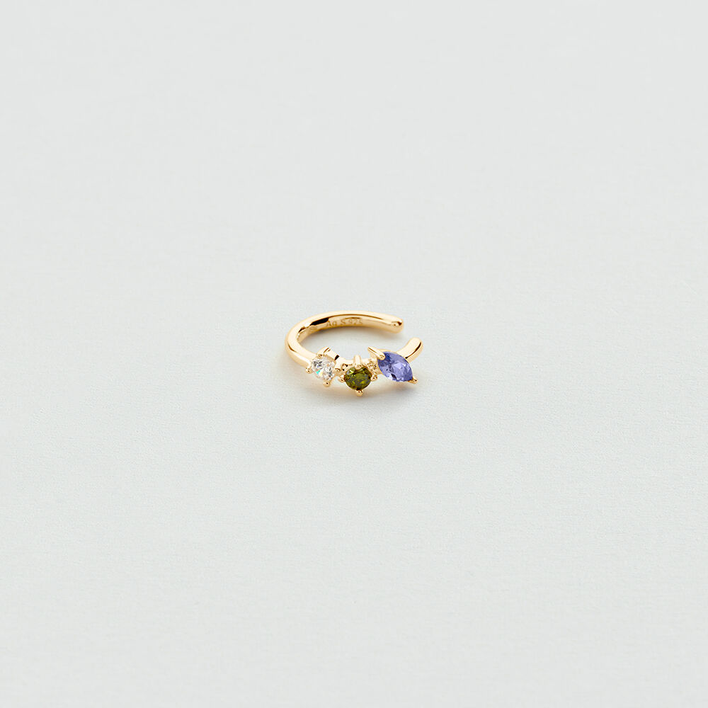 Earcuff PAV&Eacute; MIX & MATCH - Turquoise / Green