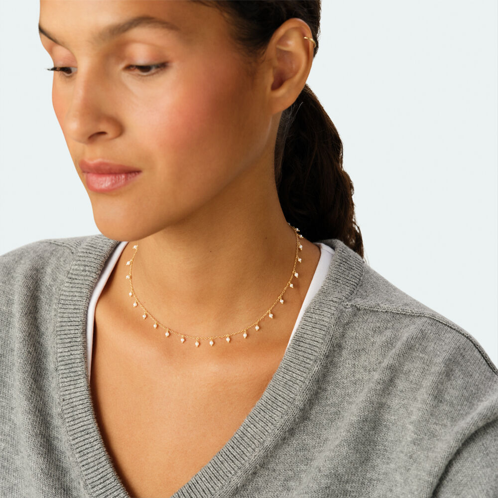 Choker necklace ALMA - Pearl - Choker necklace  | Agatha