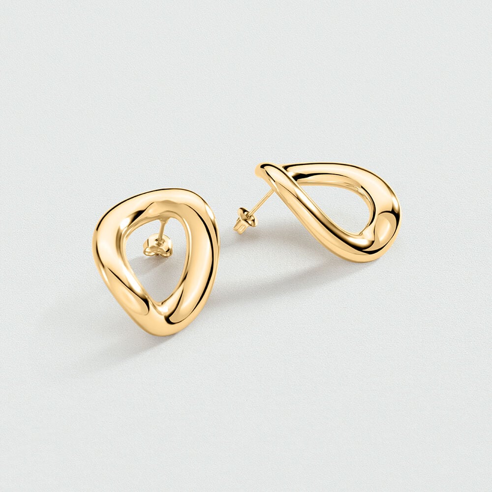Long earrings REAUMUR - Golden - Earrings  | Agatha