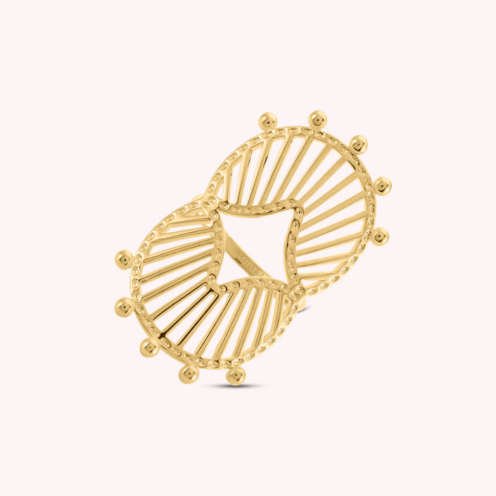 Large ring BOHEMIAN - Golden - All jewellery  | Agatha