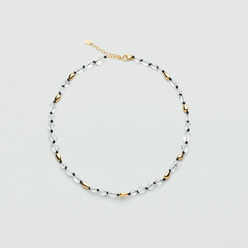 Choker necklace ODYSSEE - Black / Gold - Choker necklace  | Agatha