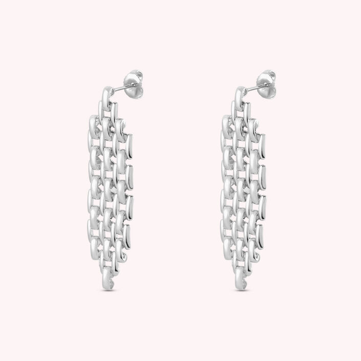Long earrings MINUIT - Silver - All earings  | Agatha