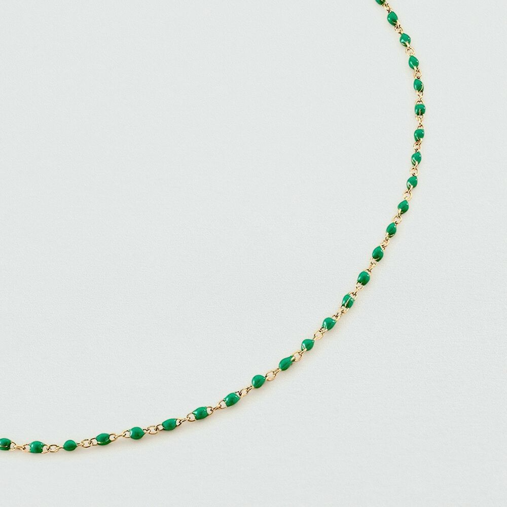 Choker necklace SMARTY - Green / Golden - Choker necklace  | Agatha