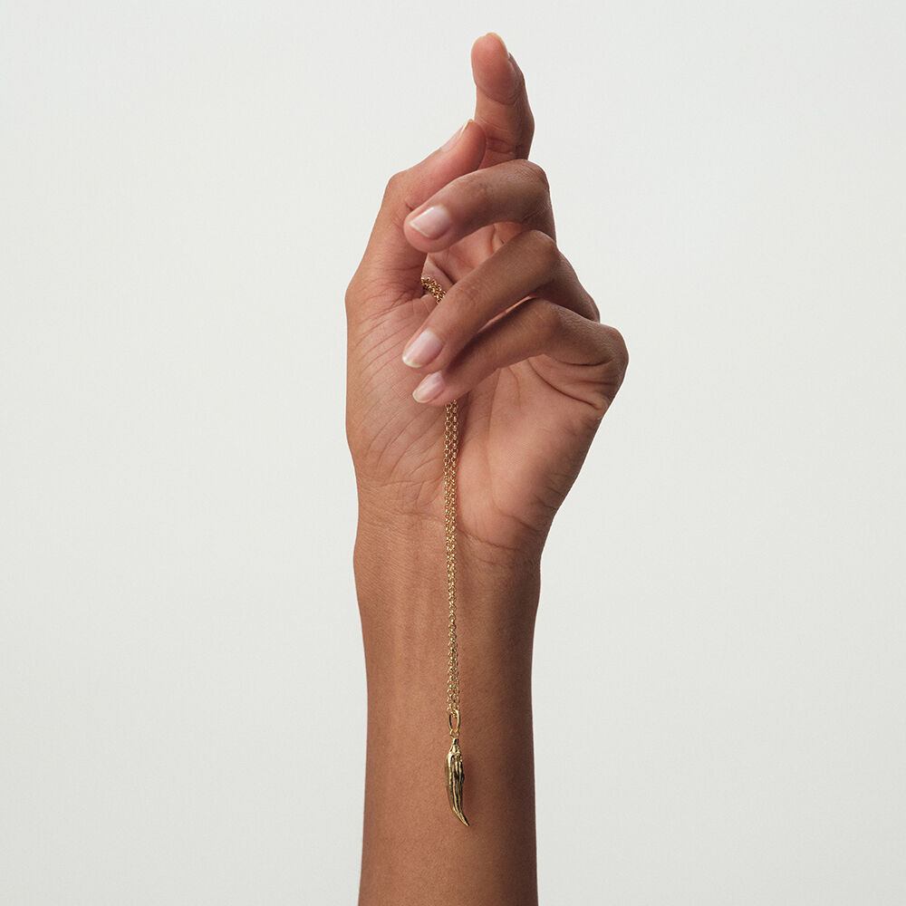 Pendant CHILI - Golden - Jewellery  | Agatha