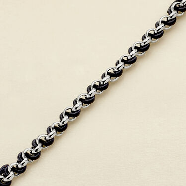 Link bracelet TWIGGY - Silver / Dark Blue - 19:38  | Agatha