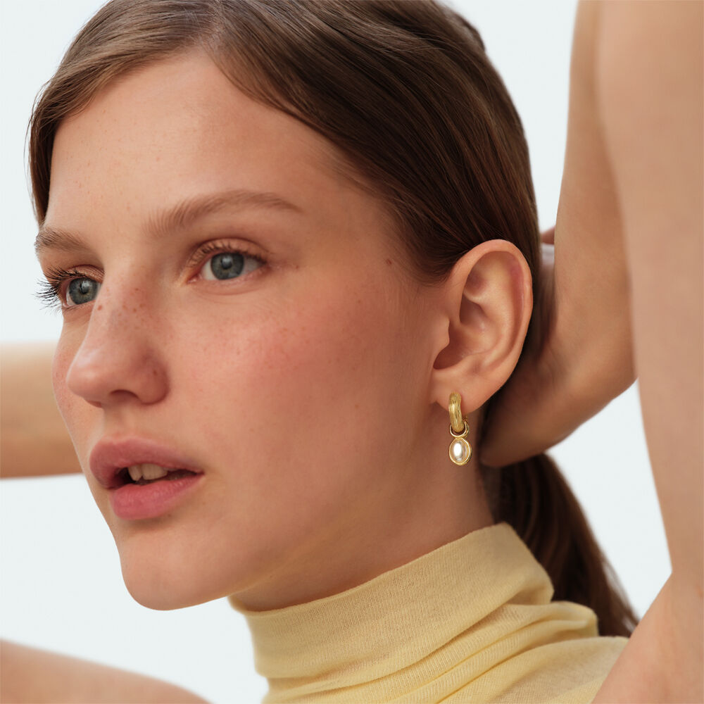 Hoops PANGEA BEADED TASSELS - Golden / Multicolor - Earrings  | Agatha