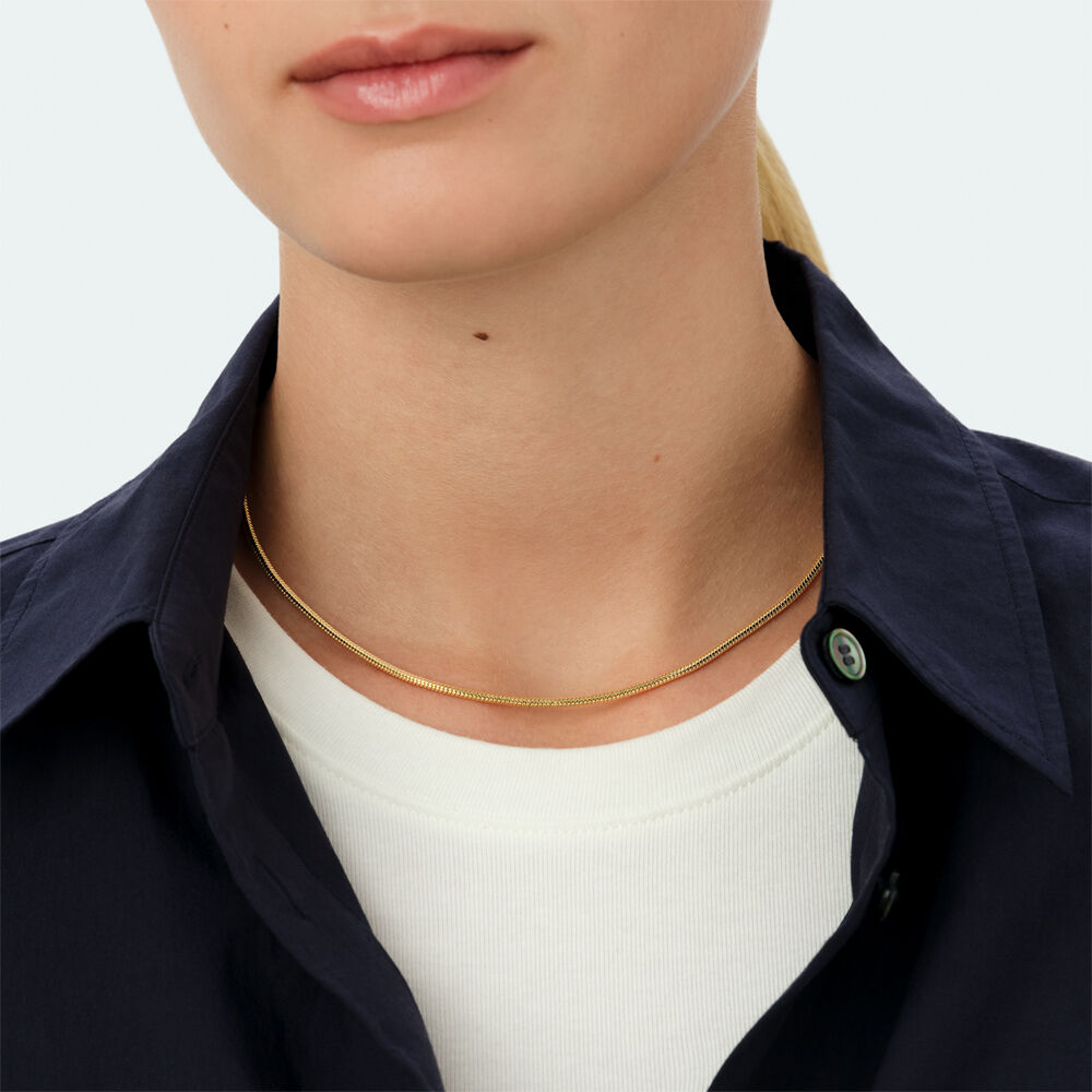 Short necklace LUCKY - Golden - Choker necklace  | Agatha