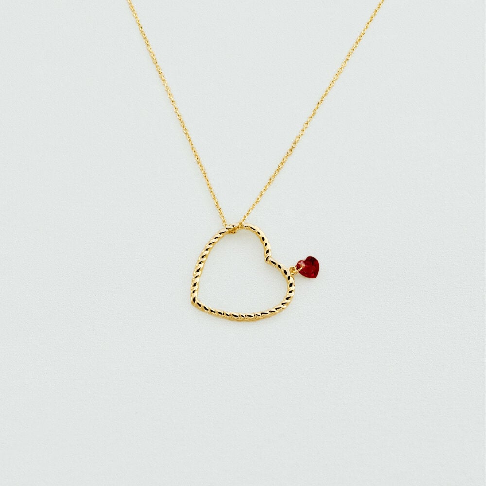 Mid-length necklace BEGUIN - Red / Gold - Outlet  | Agatha