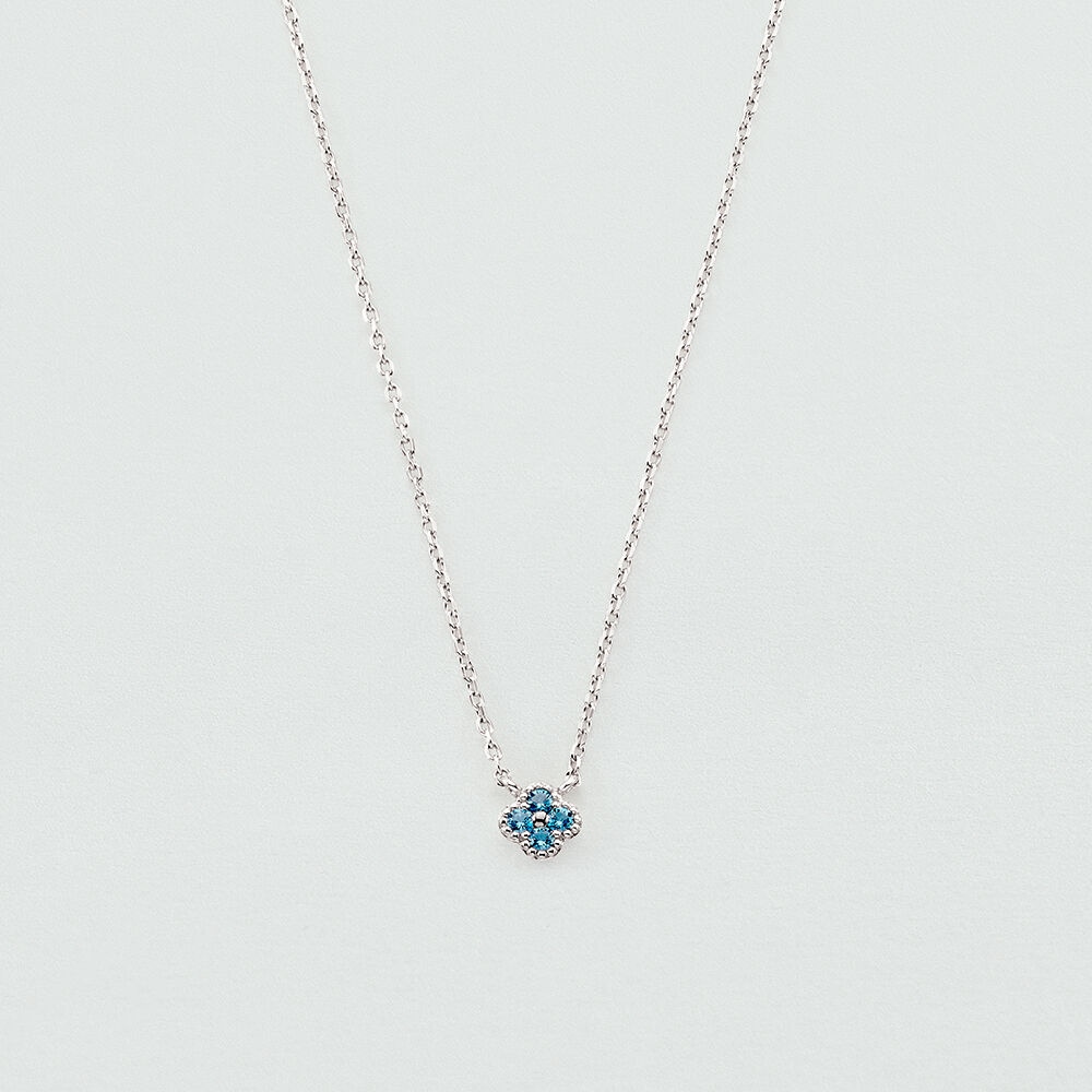 Choker necklace BELOVED - Turquoise / Silver - Choker necklace  | Agatha