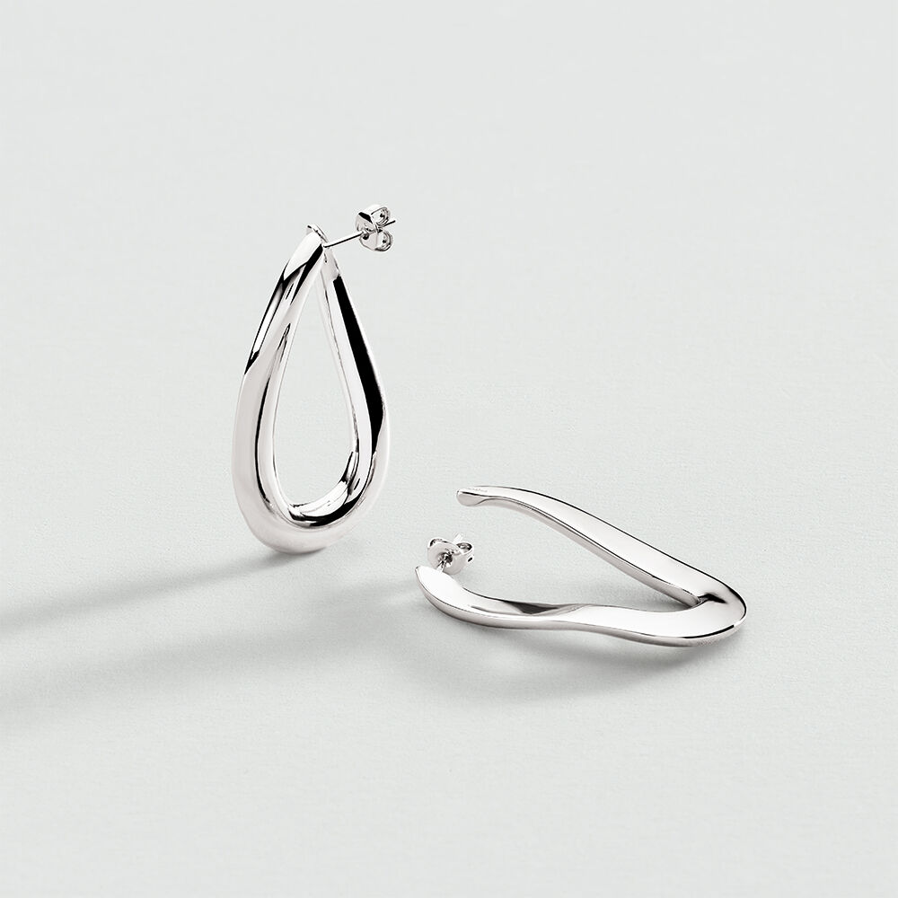 Hoops ABBESSES - Silver - BACKSTAGE  | Agatha