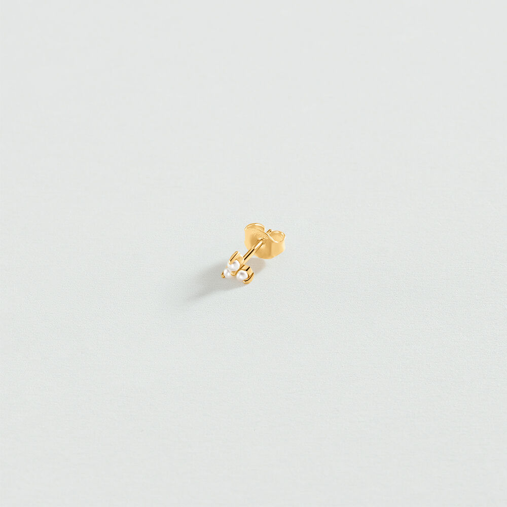 Stud earrings MIX & MATCH - Pearl / Gold - Earrings  | Agatha