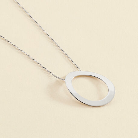 Long necklace LINES - Silver - All jewellery  | Agatha