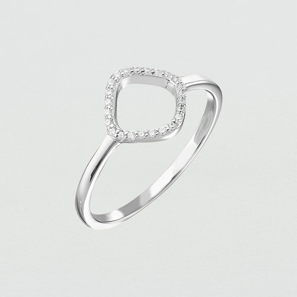 Thin ring SISSI - Crystal / Silver - Outlet  | Agatha