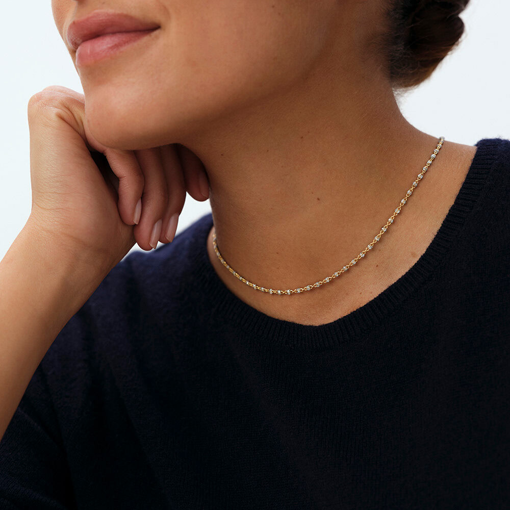 Choker necklace SMARTY - Silver / Gold - Choker necklace  | Agatha