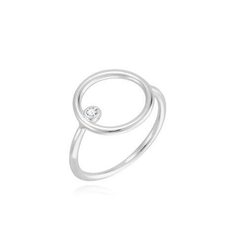 Thin ring PHOEBE - Crystal / Silver - AGATHA DAYS  | Agatha