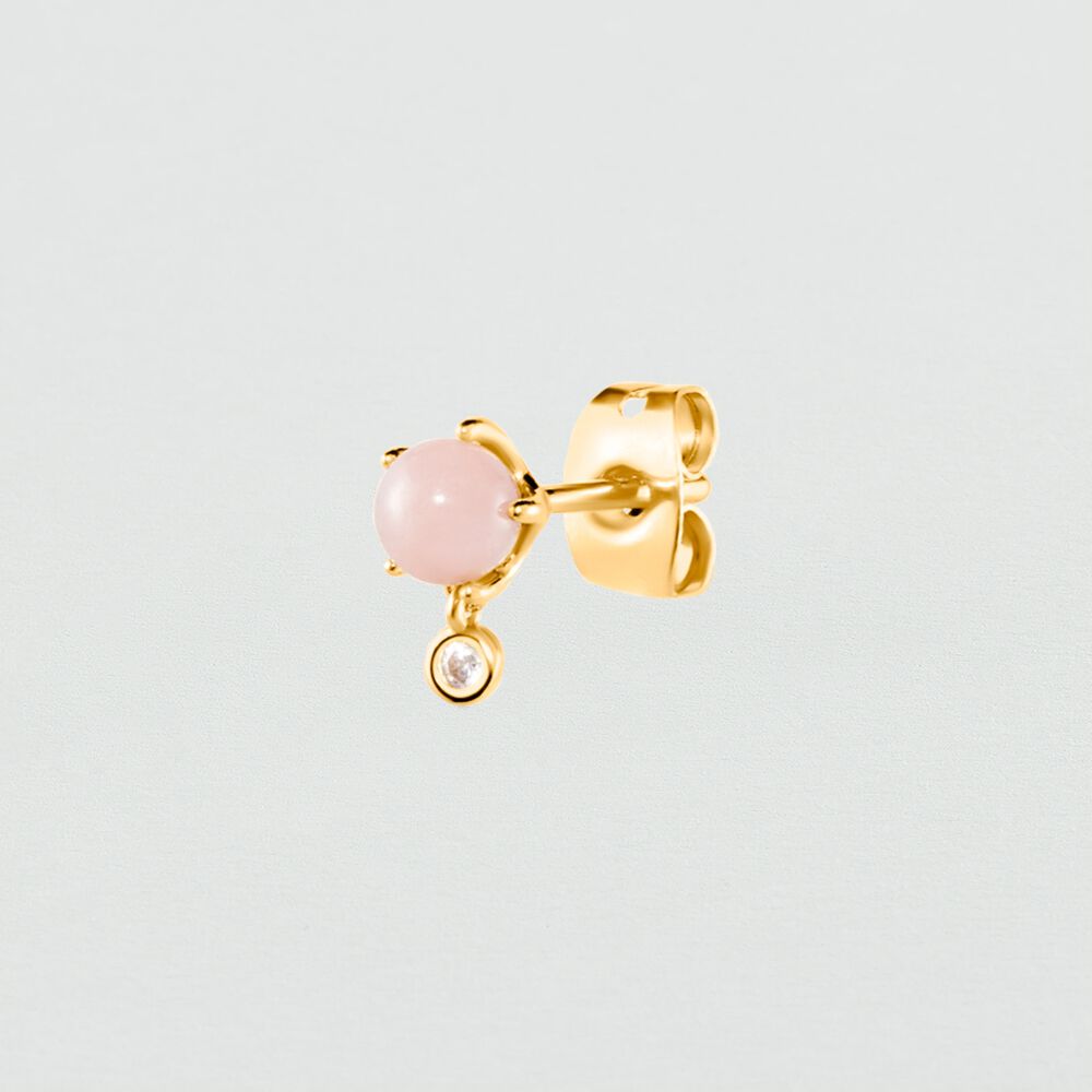 Piercing stud STONES - Pink / Gold - Outlet  | Agatha