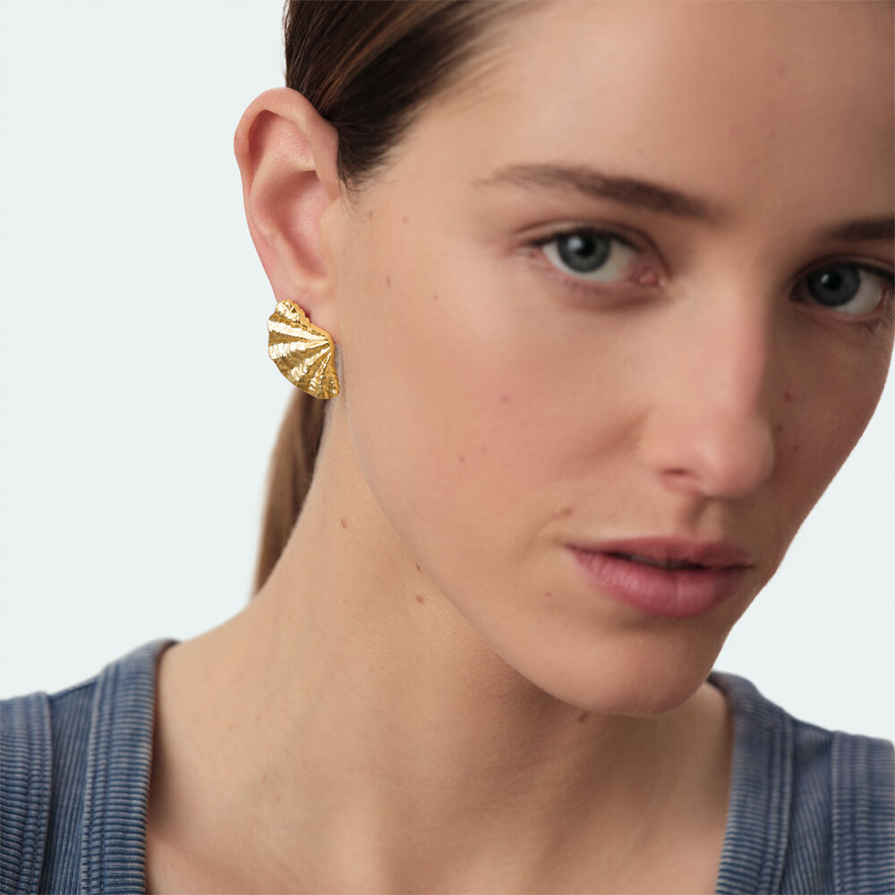Long earrings CALYPSO - Golden - Earrings  | Agatha