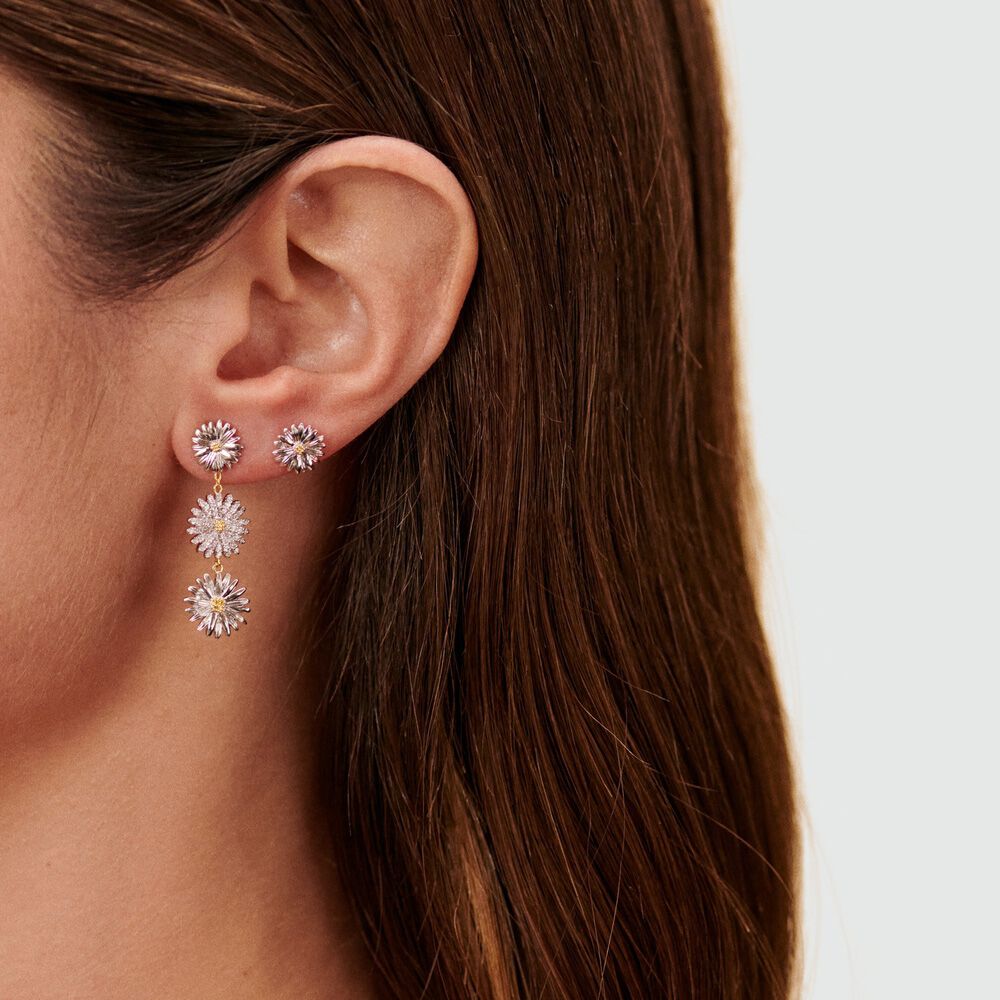 Long earrings BLOSSOM - Gold / Silver - Earrings  | Agatha