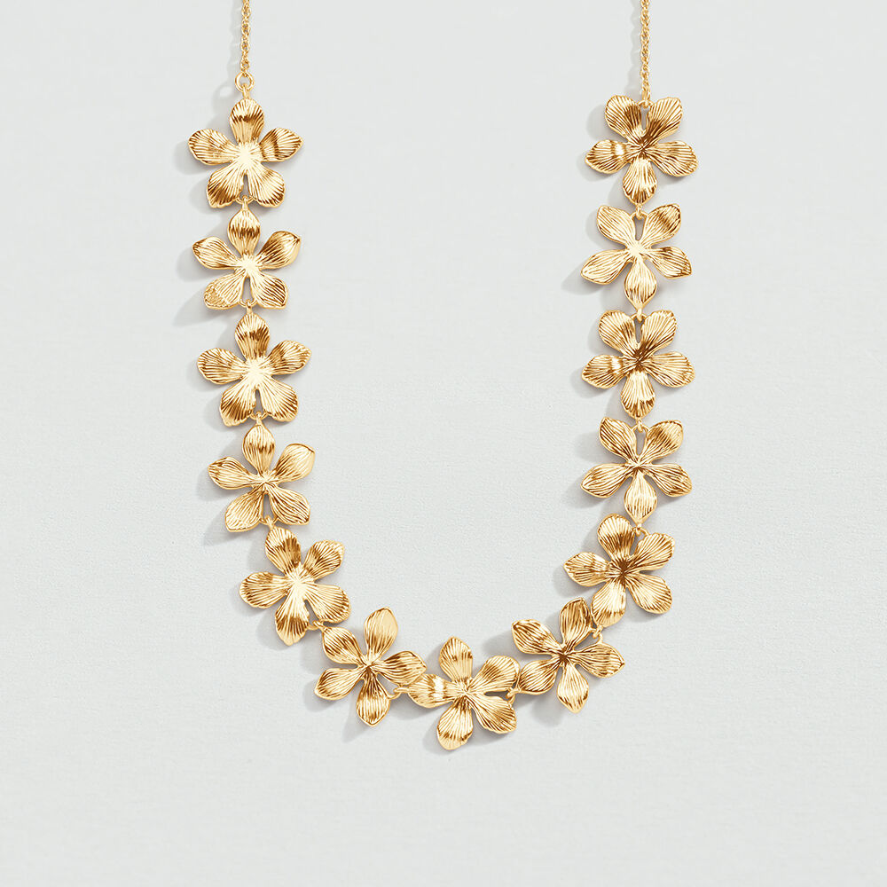 Choker necklace BLOOM - Golden - Choker necklace  | Agatha