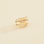 Large ring TRIJONC - Golden - All jewellery  | Agatha