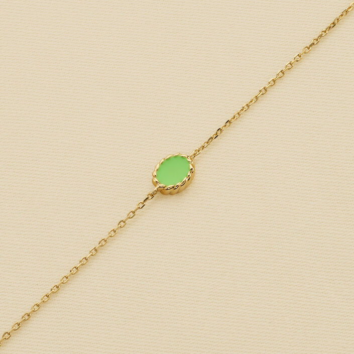 Link bracelet ATMA - Onyx/ green - All jewellery  | Agatha
