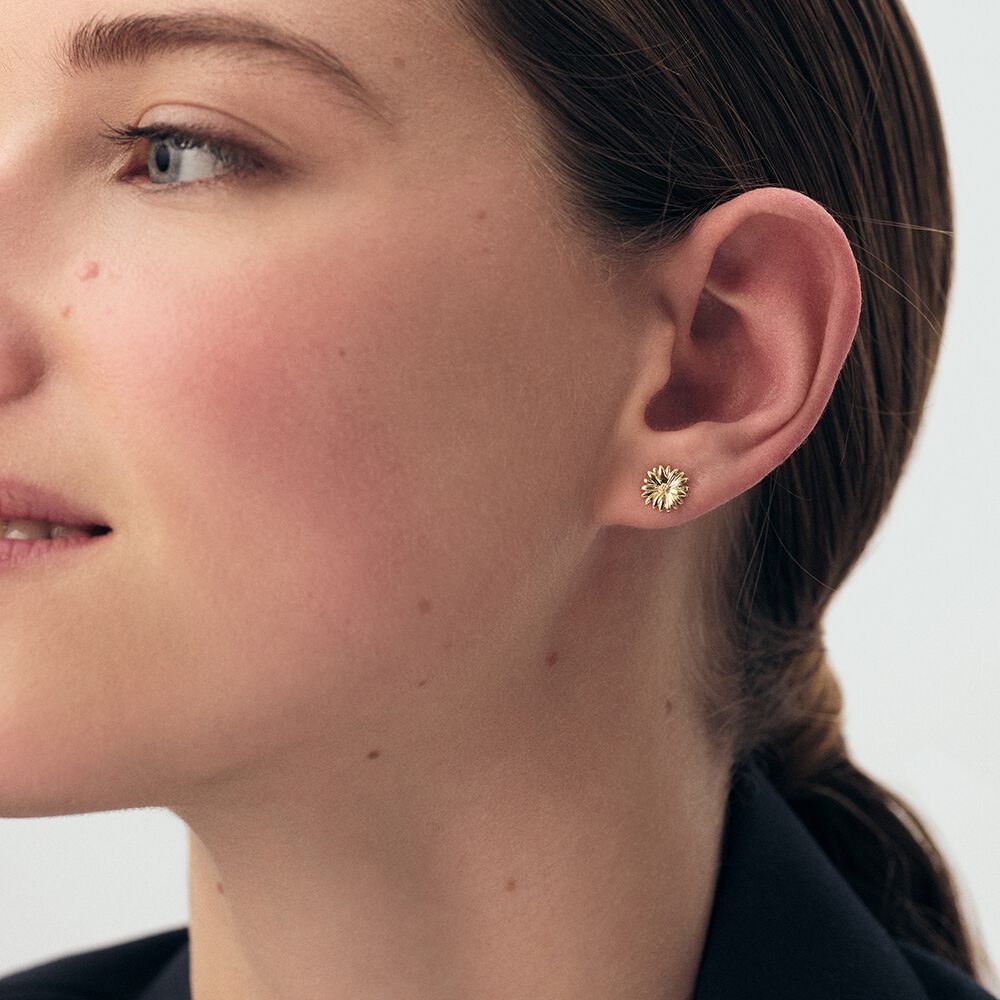 Stud earrings BLOSSOM - Golden - Earrings  | Agatha