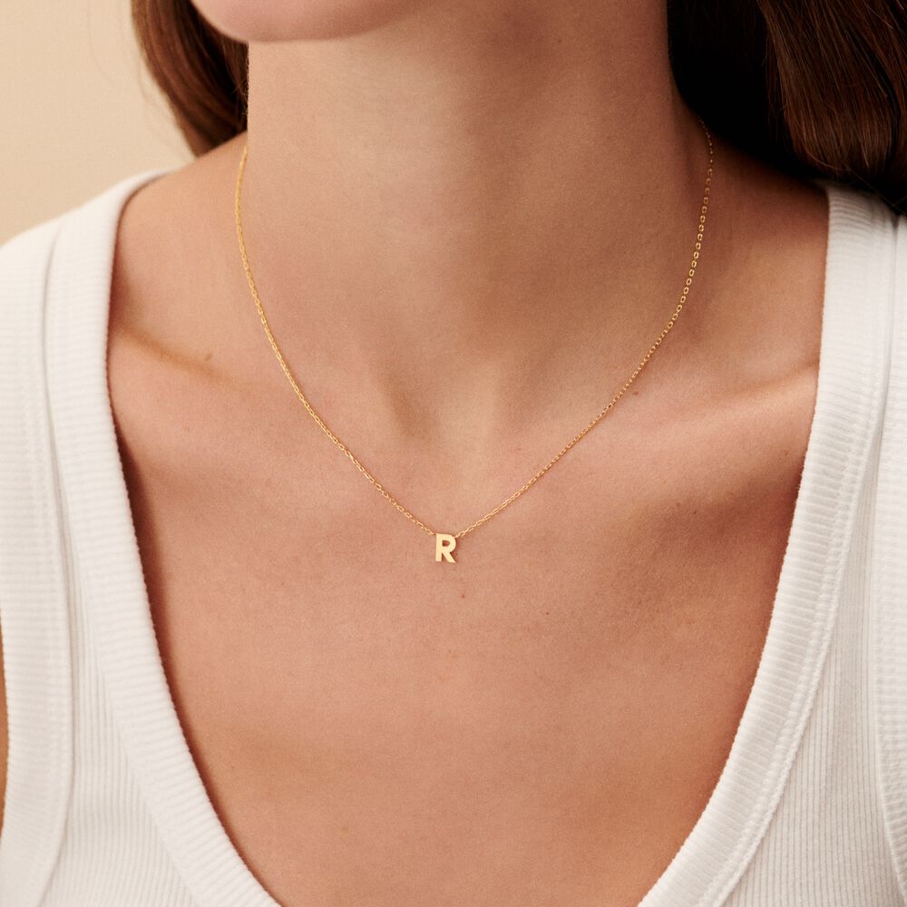 Choker necklace ABC - Golden - Choker necklace  | Agatha