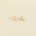 Hoops MAHINA - Crystal / Golden - All jewellery  | Agatha