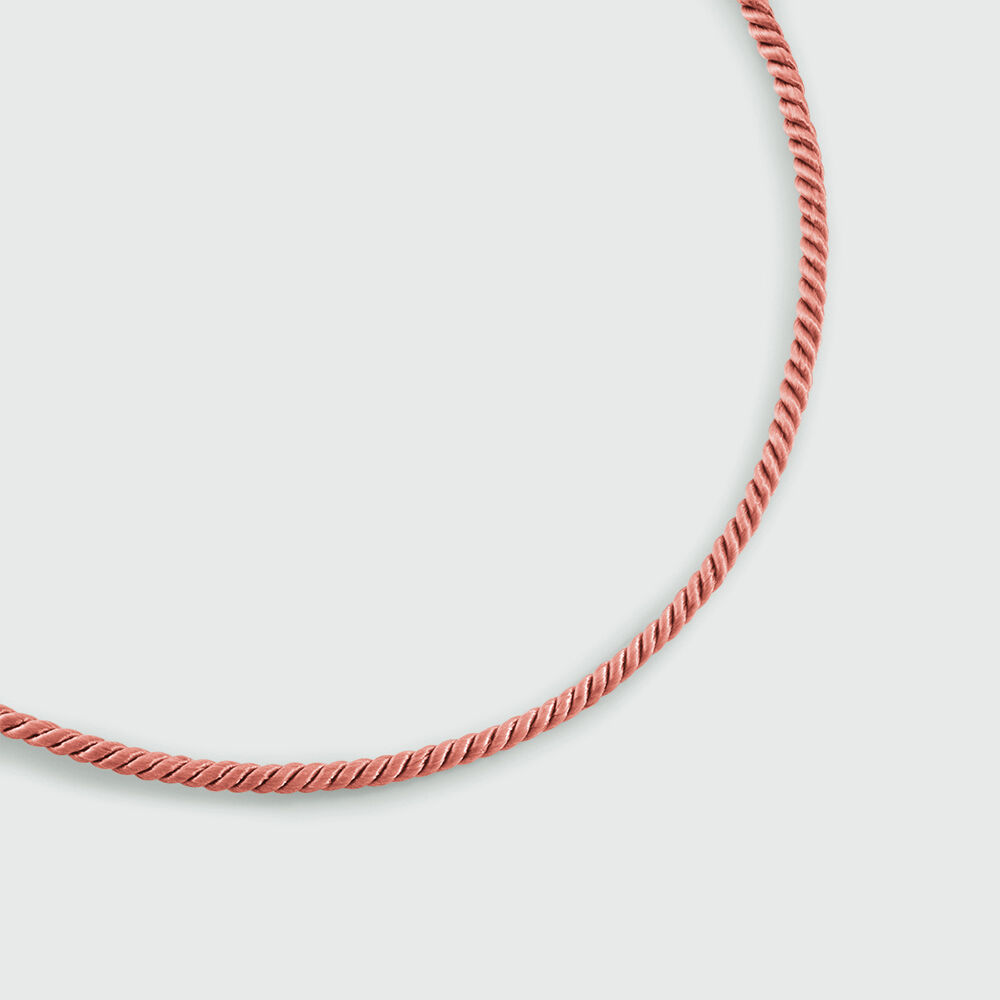 Choker necklace CORD - Terracotta - Choker necklace  | Agatha