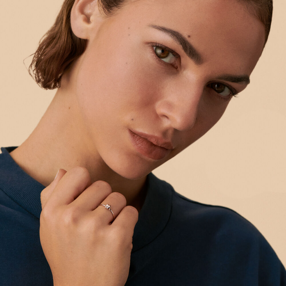 Thin ring FELICITE - Silver - Genuine silver  | Agatha