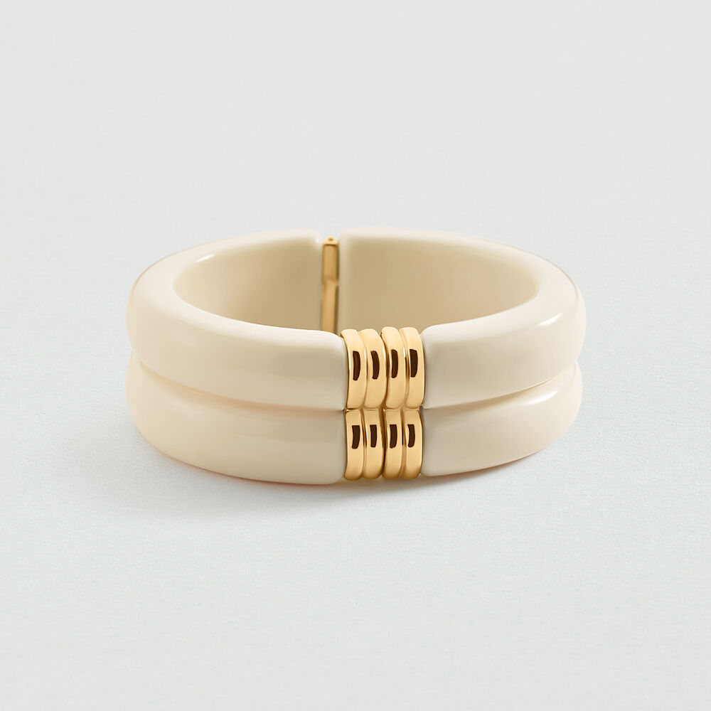 Cuff PALAIS ROYAL - Ivory / Gold - BACKSTAGE  | Agatha