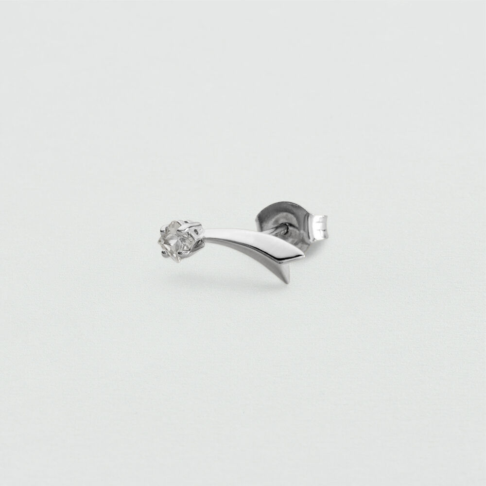 Piercing stud FILANTE - Crystal / Silver - Piercings  | Agatha