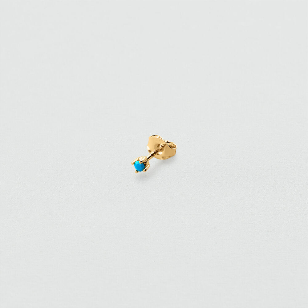 Single stud earring MIX & MATCH - Turquoise / Gold