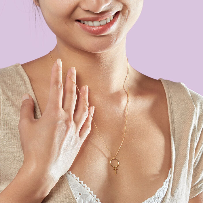Mid-length necklace PHILRING - Golden - All jewellery  | Agatha