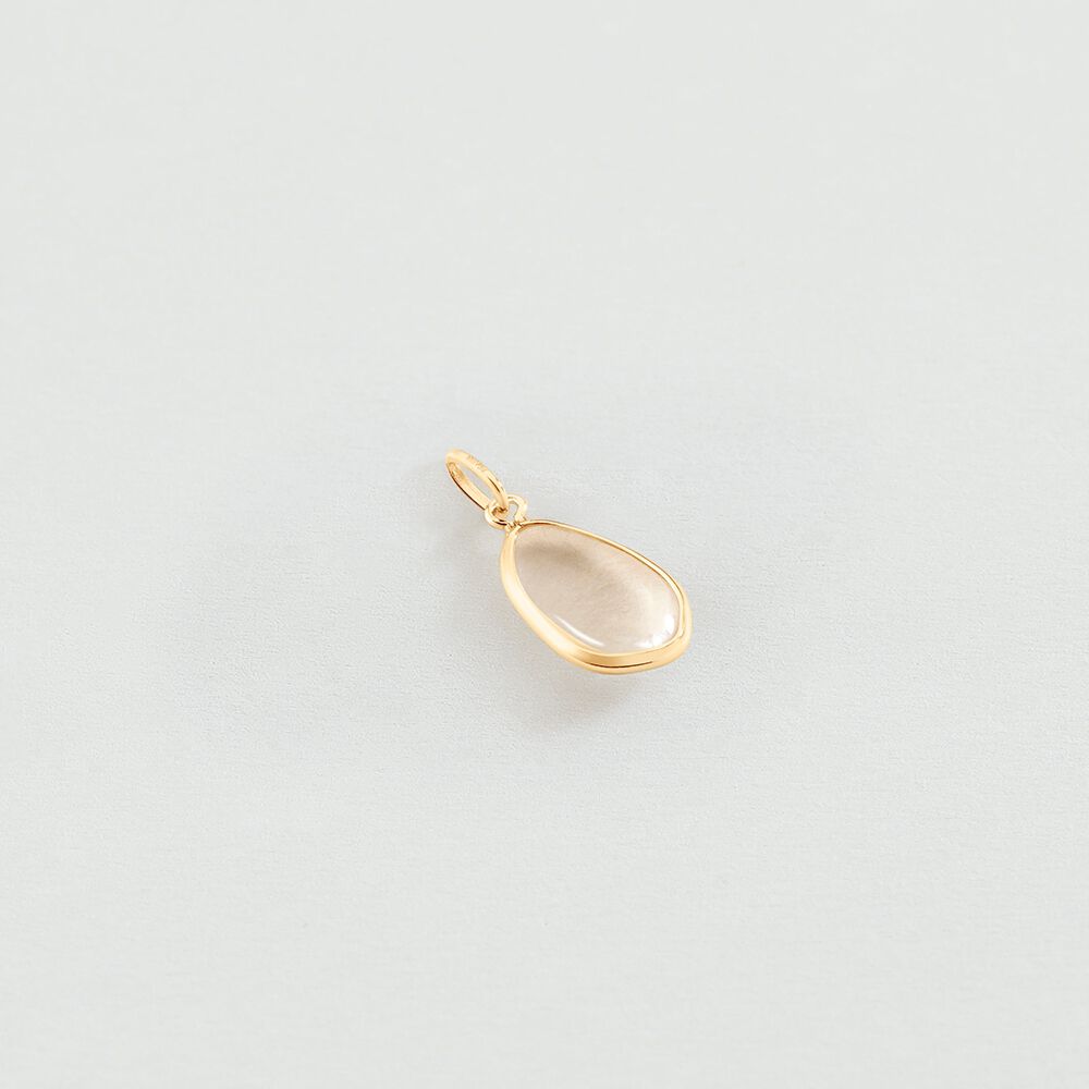 Pendant NATURAL STONE - White quartz - Jewellery  | Agatha