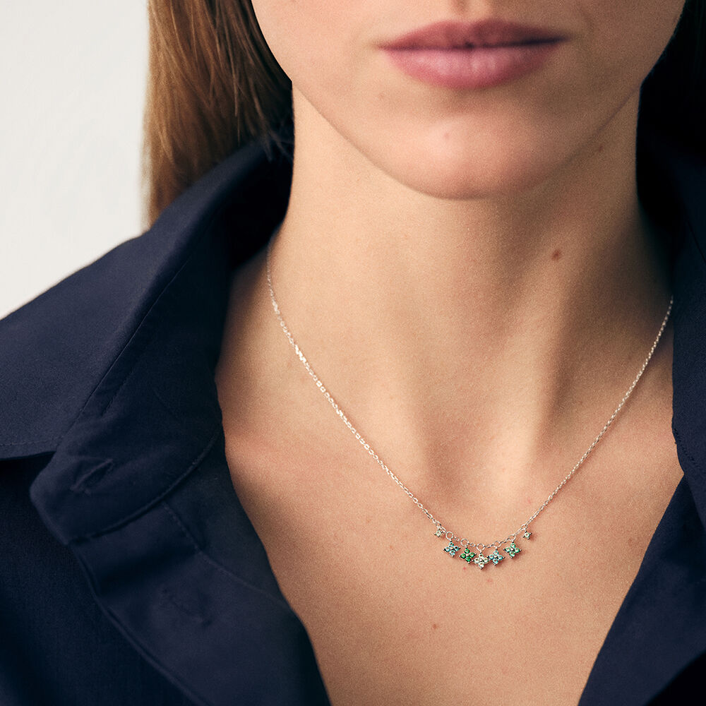 Choker necklace BELOVED - Multicolor / Silver - Choker necklace  | Agatha