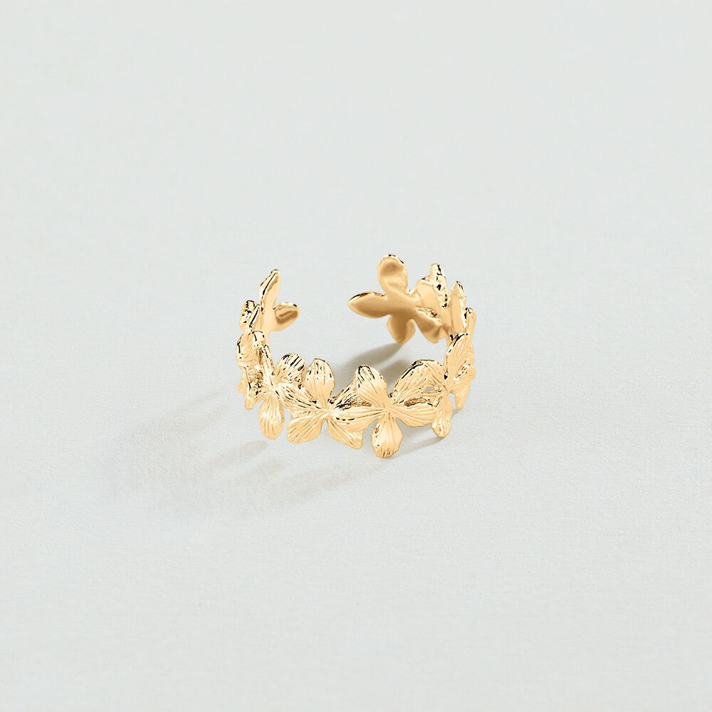 Ajustable ring BLOOM - Golden - Ajustable ring  | Agatha