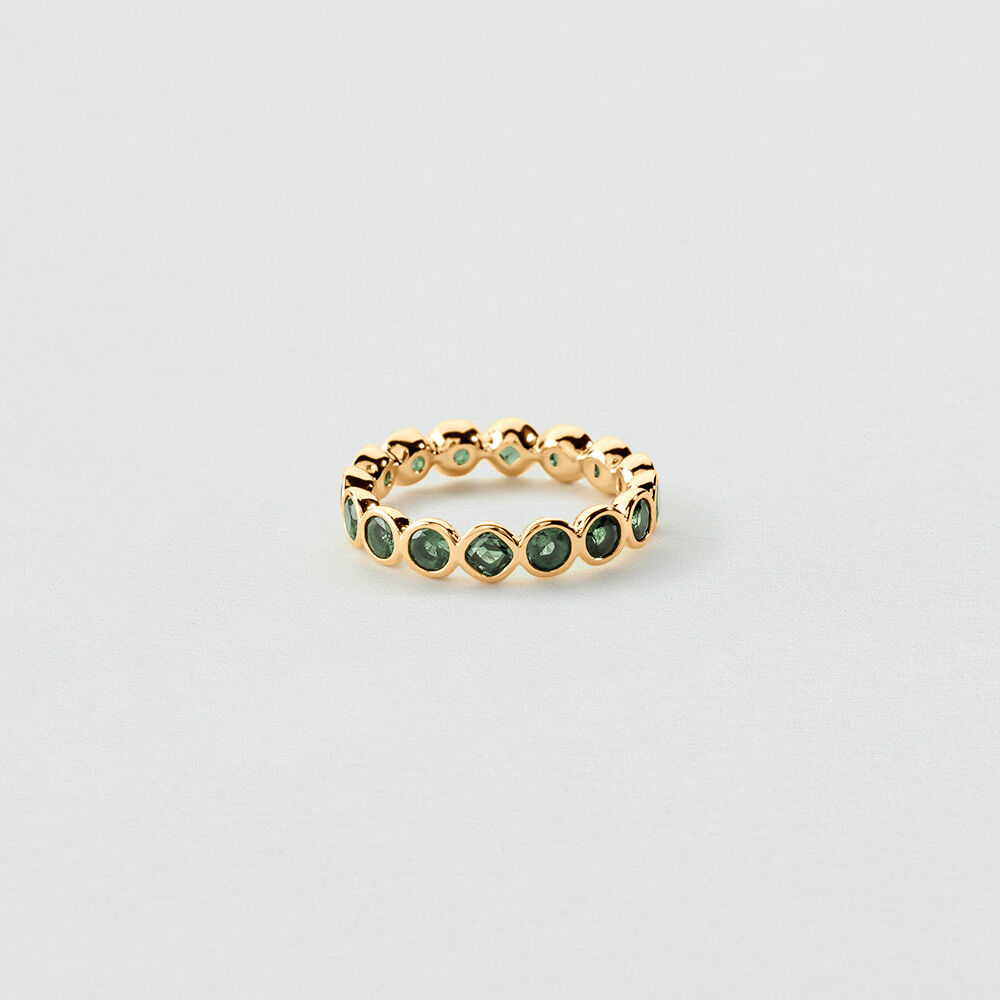 Thin ring RIN1SGERMAIN - Green / Golden