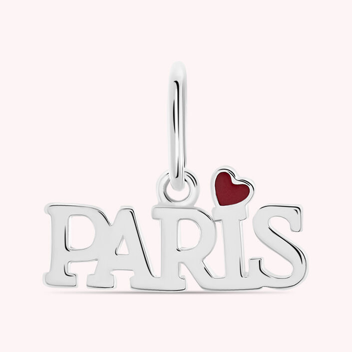 Pendant PARIS - Red / Silver - All jewellery  | Agatha