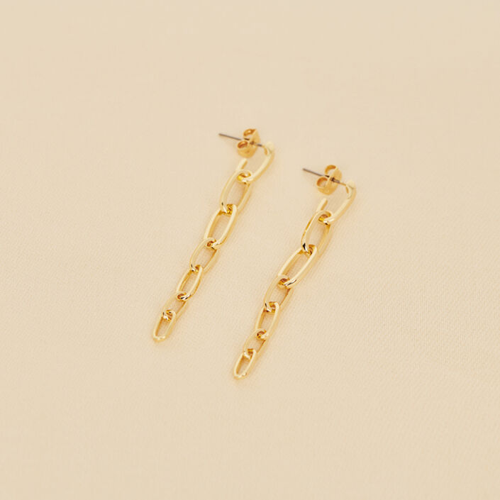 Long earrings CHAIN - Golden - All earings  | Agatha