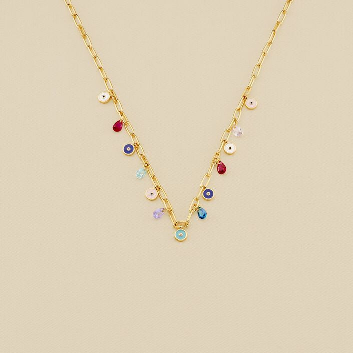 Choker necklace CYCLADES - Multicolor / Gold - All jewellery  | Agatha