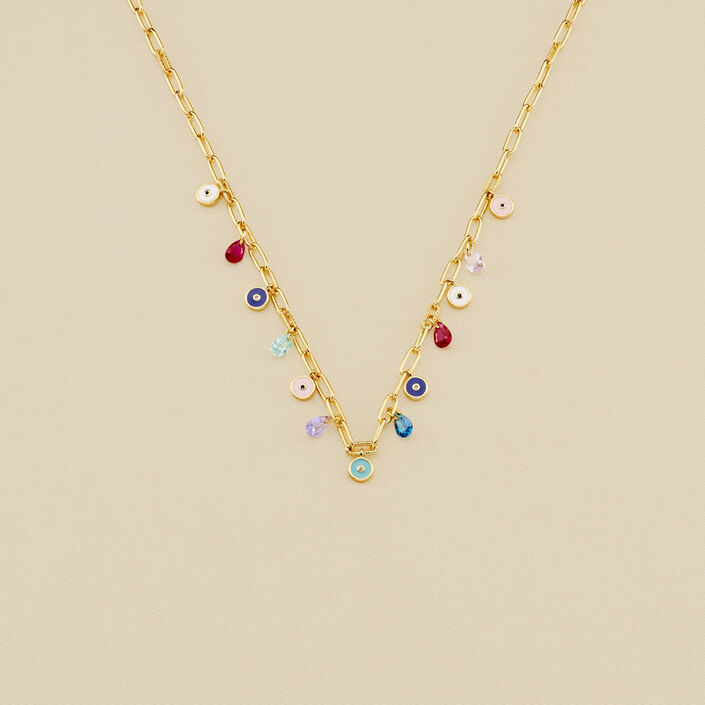 Choker necklace CYCLADES - Multicolor / Gold - All jewellery  | Agatha