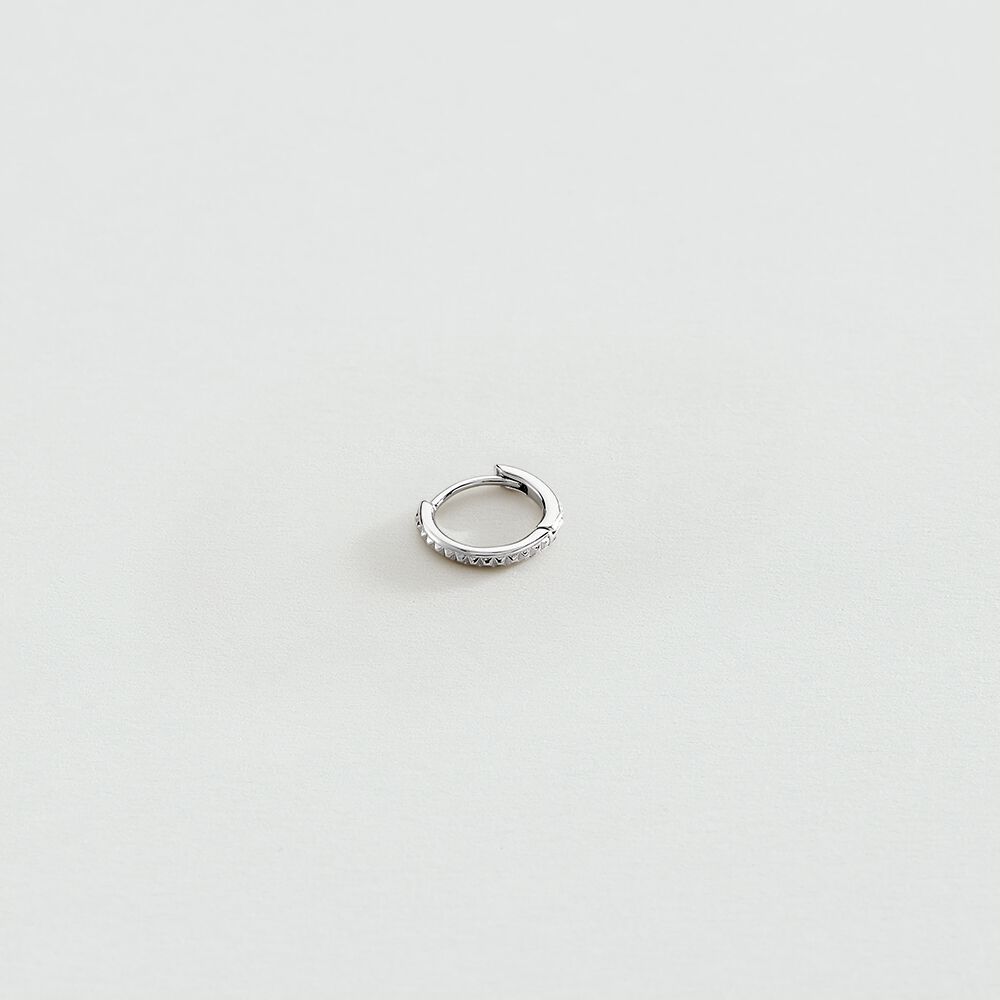 Hoop piercing DENTADO - Silver - Hoop piercing  | Agatha