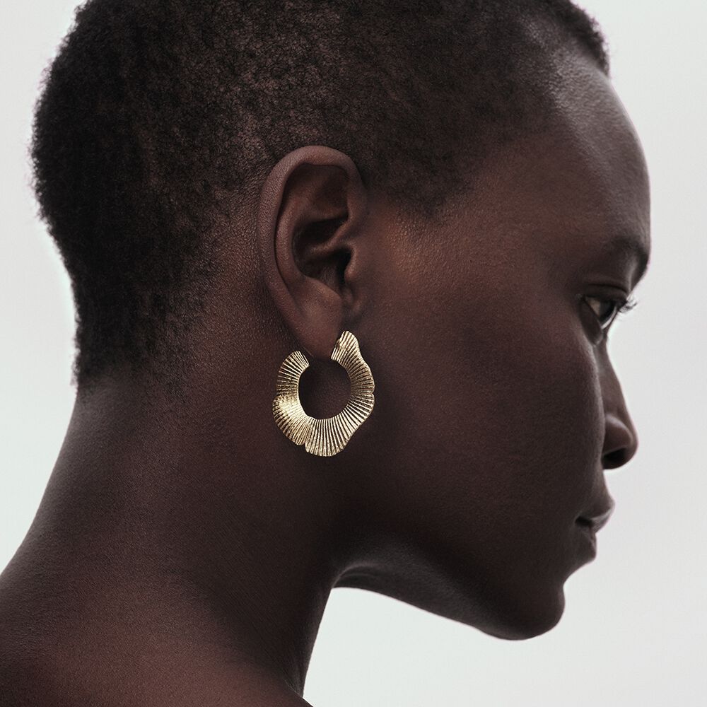 Hoops VENUS - Golden - Earrings  | Agatha
