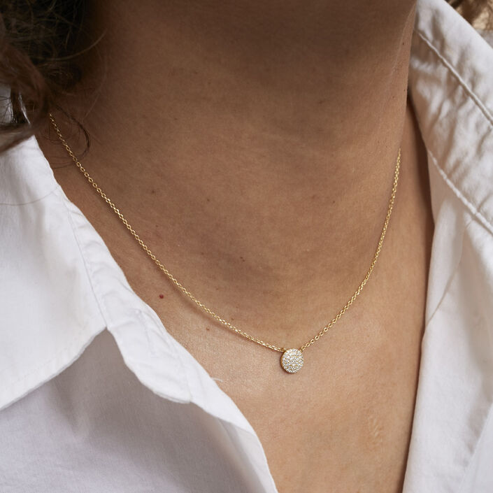 Choker necklace CRISTAL - Crystal / Gold - All jewellery  | Agatha