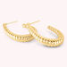 Hoops HARMONIE - Golden - All earings  | Agatha